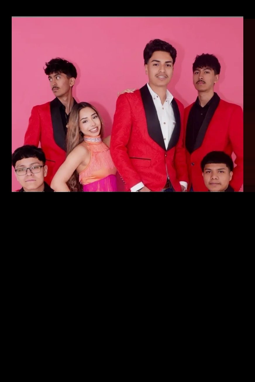 Guests posing in the photobooth
